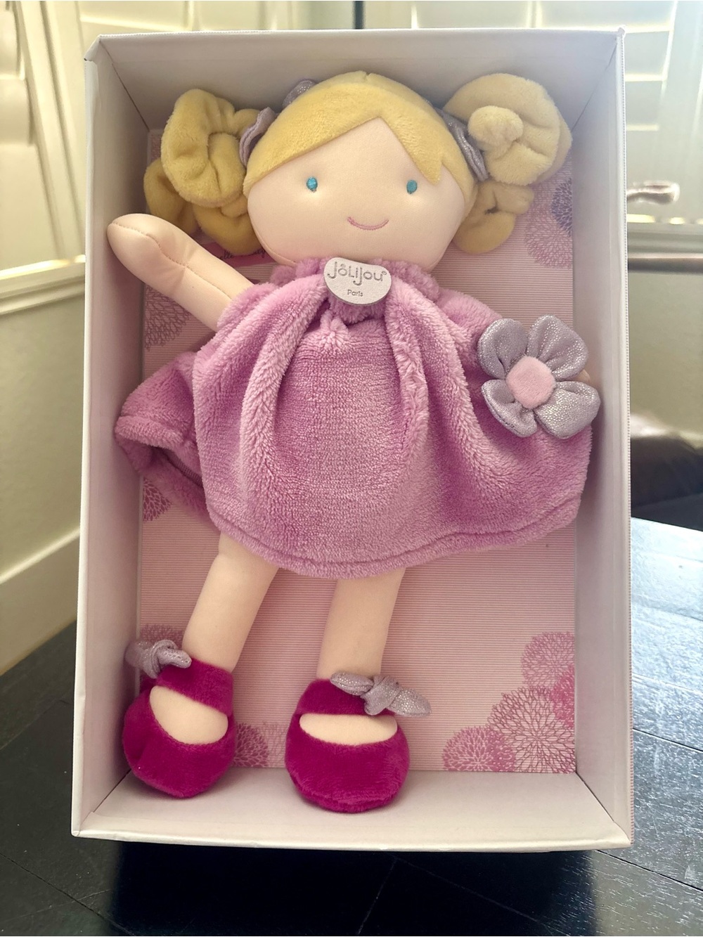 JoliJou Paris Demoiselle Pretty Rose Doll Baby Girl DouDou et Compagnie NEW